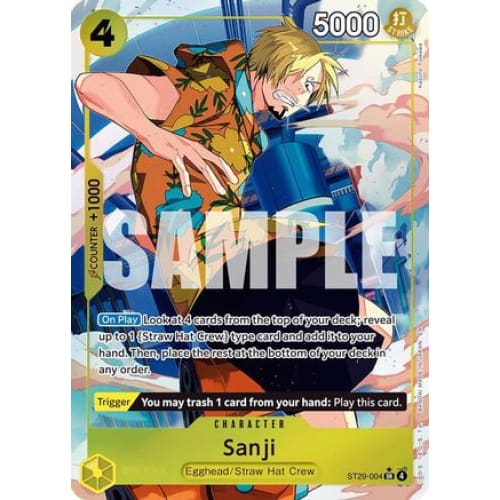 Sanji (Full Art) ST29-004 SR Starter Deck 29: Egghead Foil
