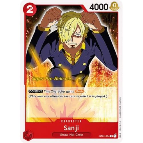 Sanji ST01-004 C Super Pre-Release Starter Deck 1: Straw