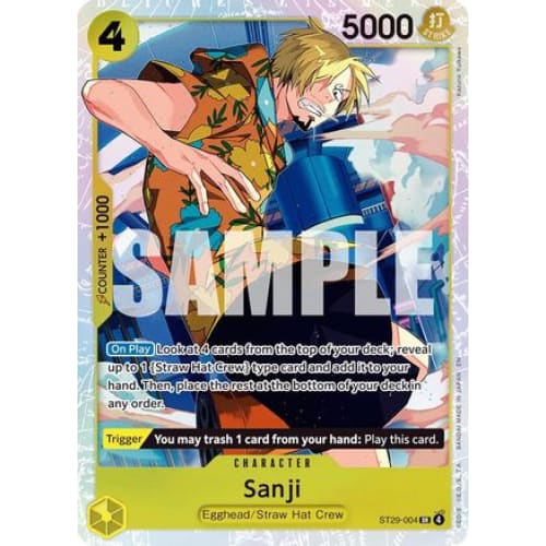 Sanji ST29-004 SR Starter Deck 29: Egghead Foil - Single