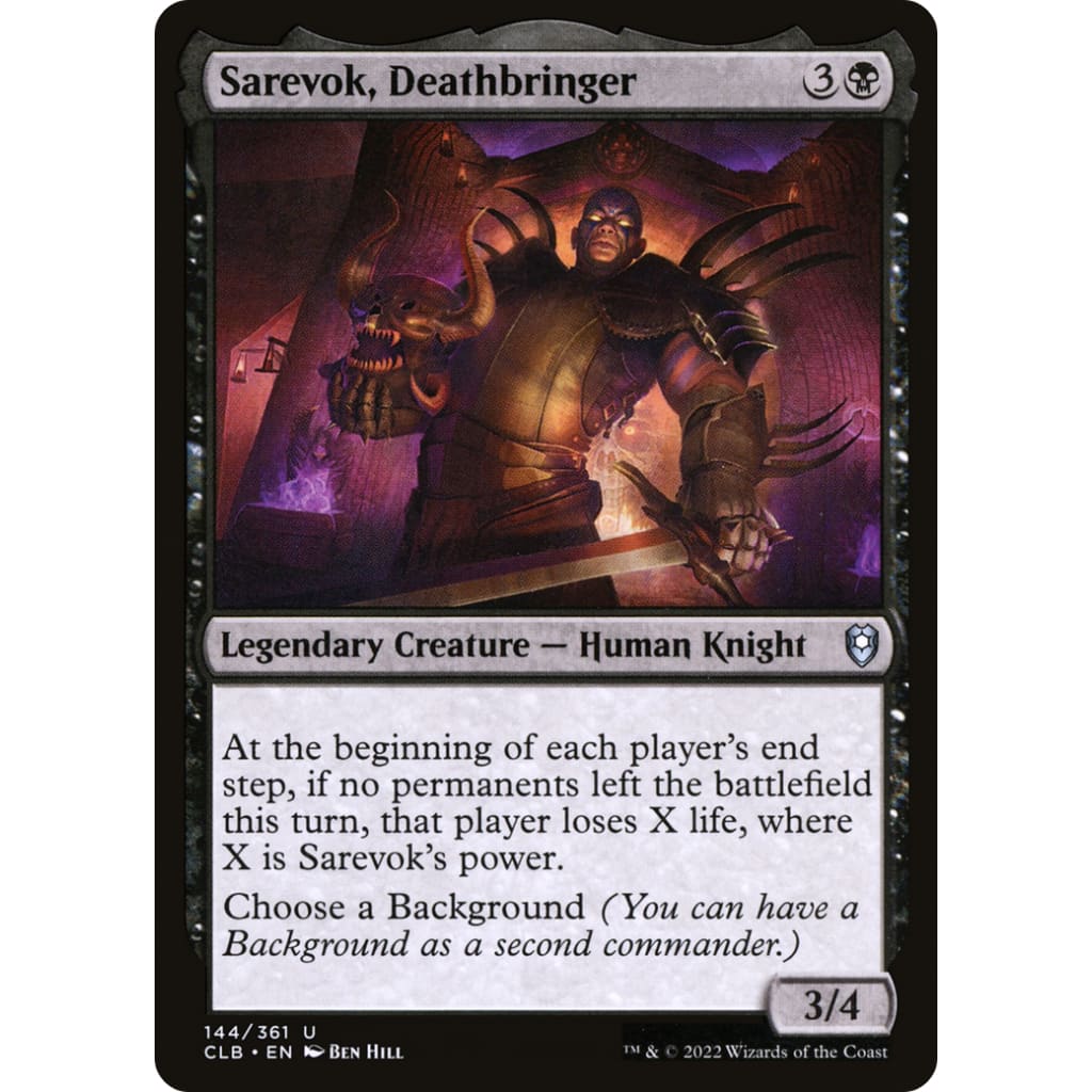 Sarevok Deathbringer (CLB-144) - Single