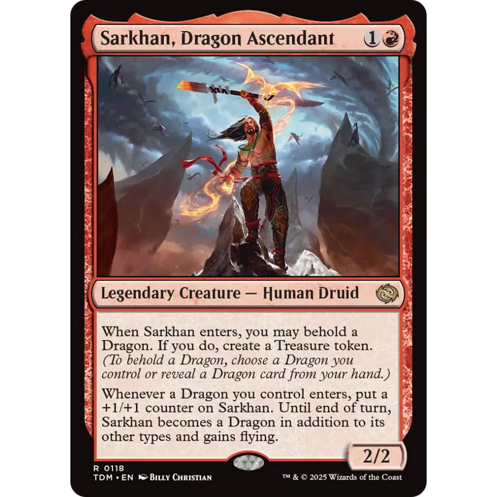 Sarkhan Dragon Ascendant (TDM-118) Foil - Single
