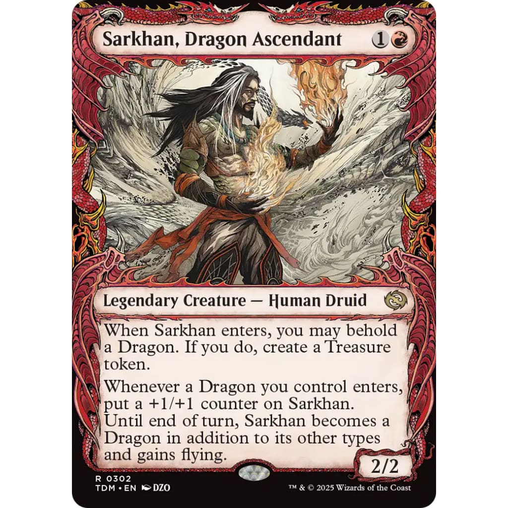 Sarkhan Dragon Ascendant (TDM-302): (Showcase) - Single