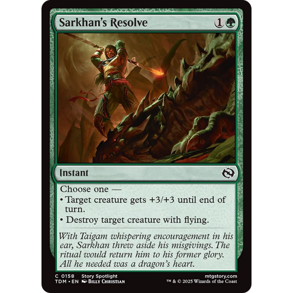 Sarkhan’s Resolve (TDM-158) - Single