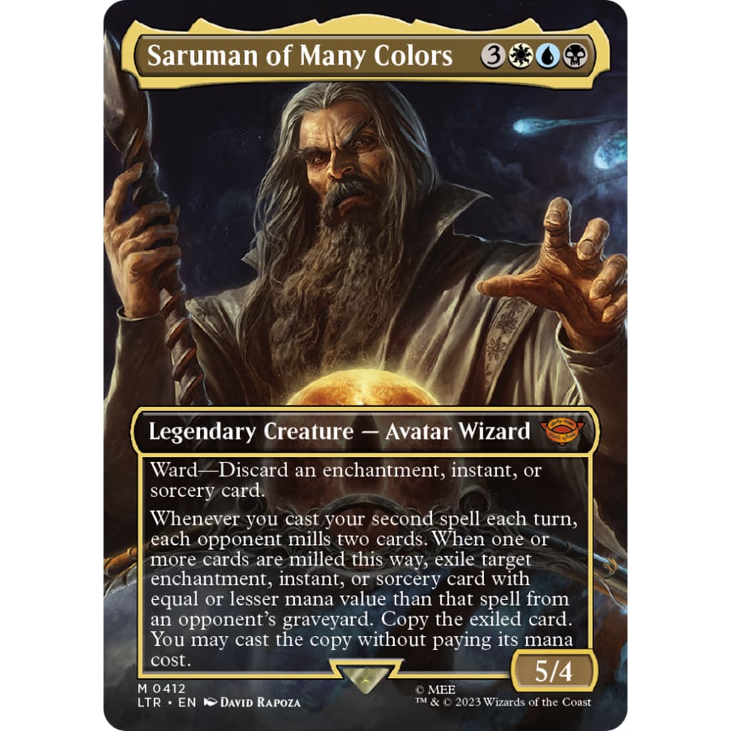 Saruman of Many Colors (LTR-412) (Borderless) Foil - Single