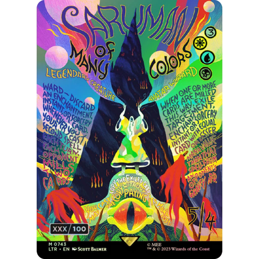 Saruman of Many Colors (LTR-743Z) (Borderless) Foil - Single