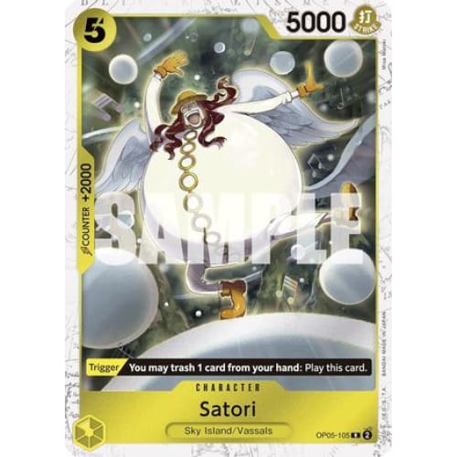 Satori (Jolly Roger Foil) OP05-105 R Premium Booster -The