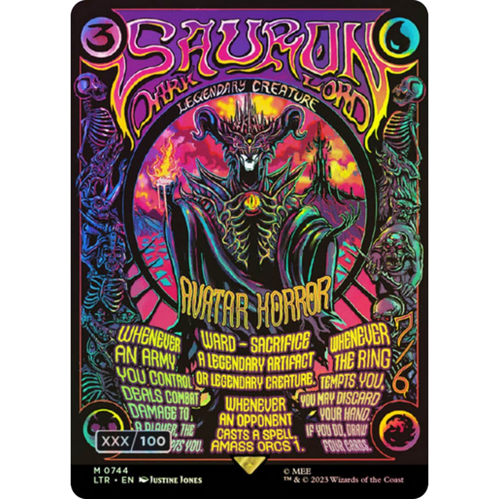 Sauron the Dark Lord (LTR-744Z) (Borderless) Foil - Single