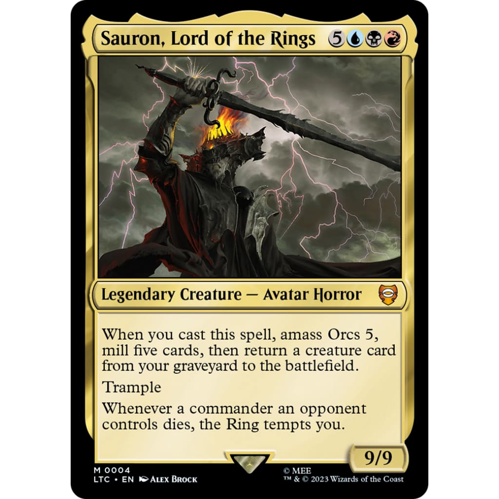 Sauron Lord of the Rings (LTC-004) Foil - Single
