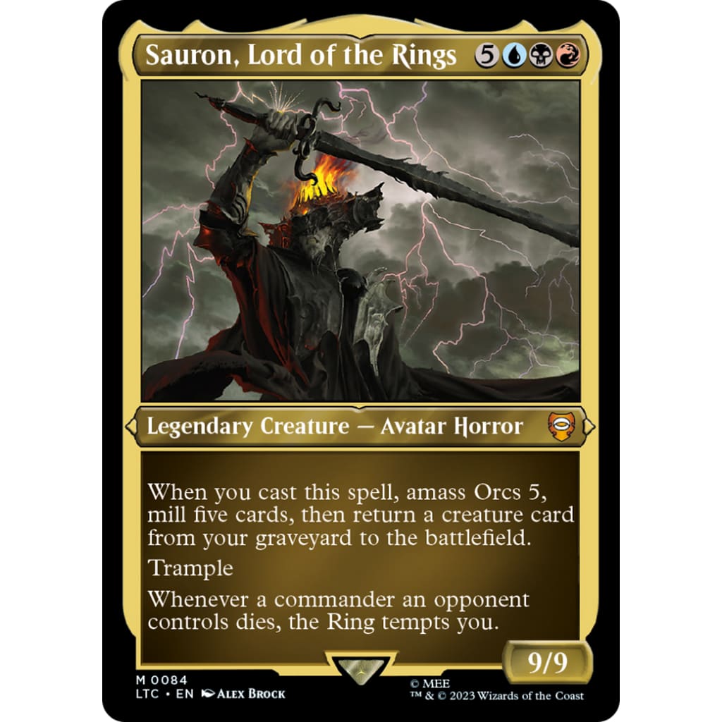 Sauron Lord of the Rings (LTC-084) Etched Foil - Single