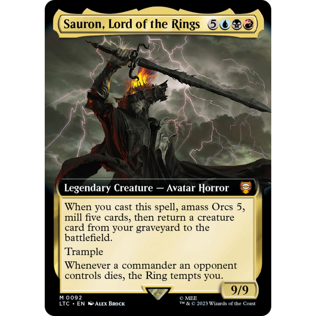 Sauron Lord of the Rings (LTC-092): (Extended Art) - Single