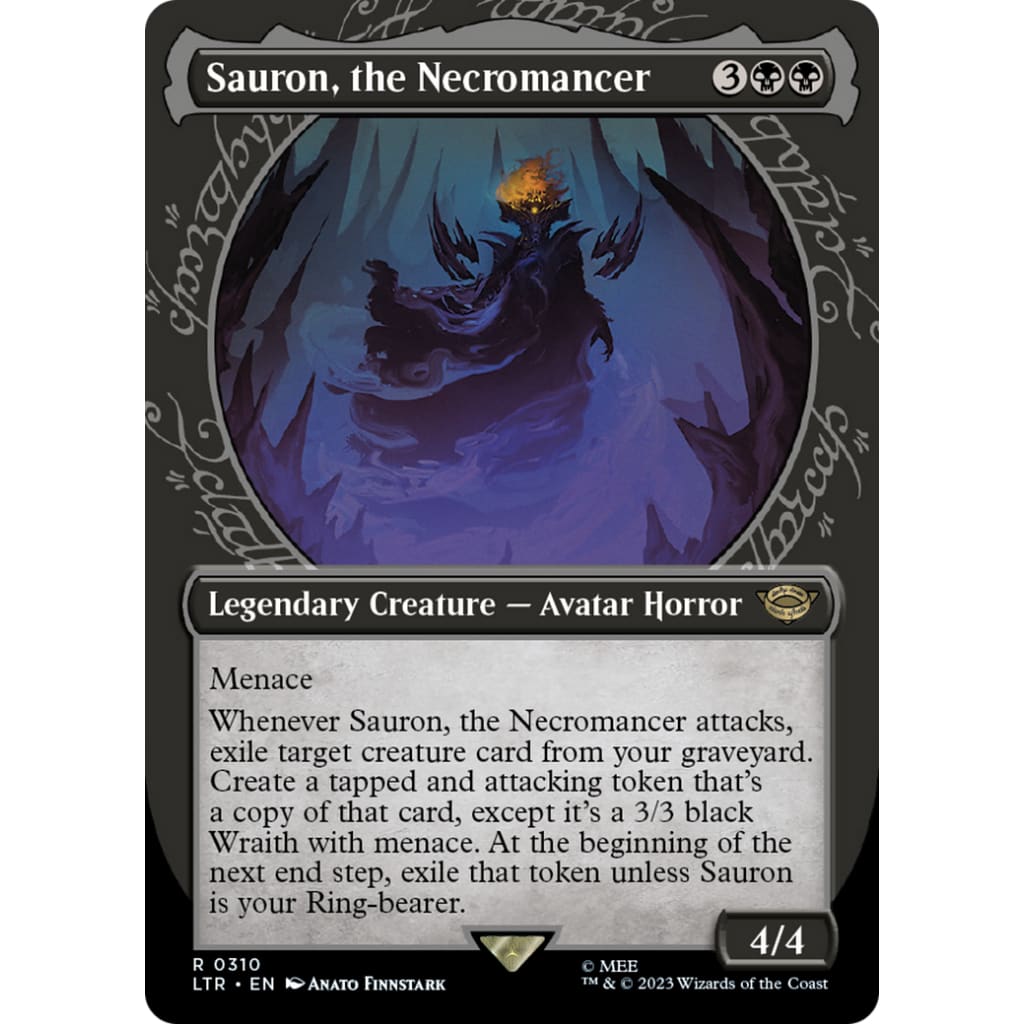 Sauron the Necromancer (LTR-310): (Showcase) (Borderless)