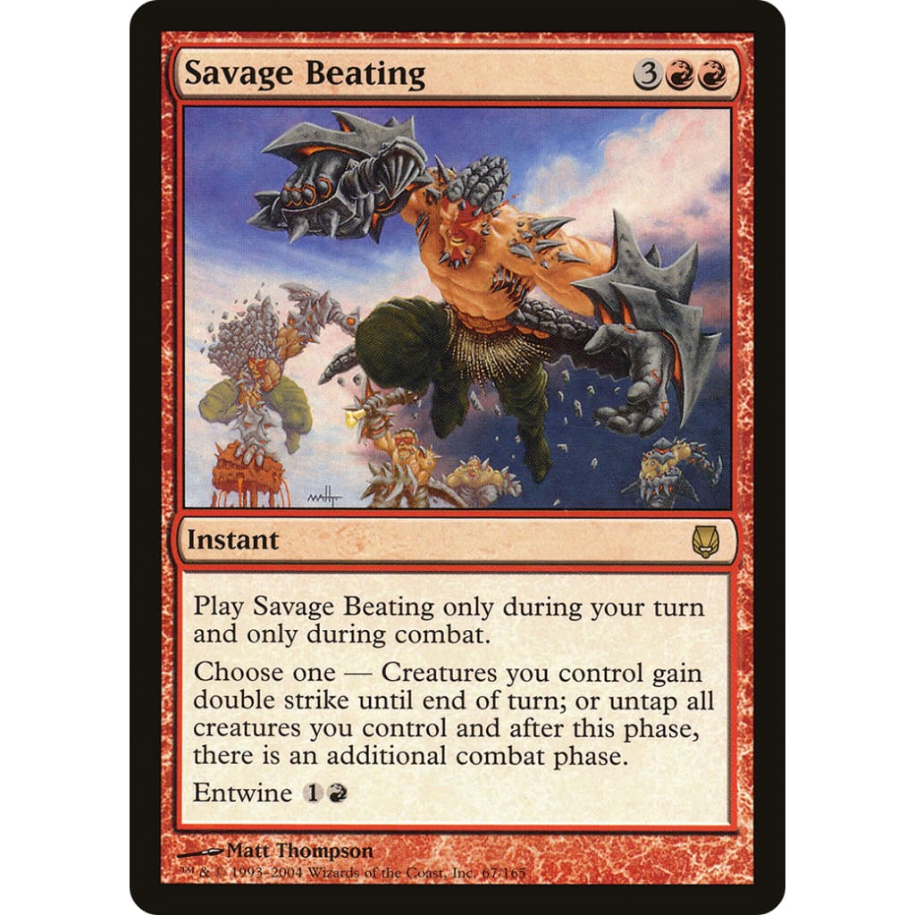 Savage Beating (DST-067) Foil - Single