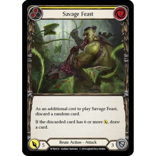 Savage Feast (Yellow) (WELCOME TO RATHE) 1st Edition