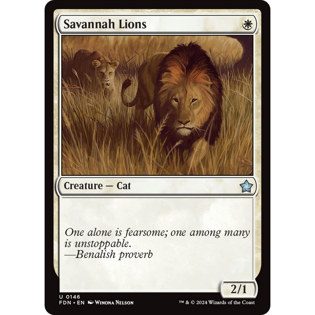 Savannah Lions (FDN-146) - Single