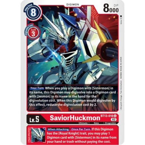 SaviorHuckmon - BT13-016 - Uncommon - Single