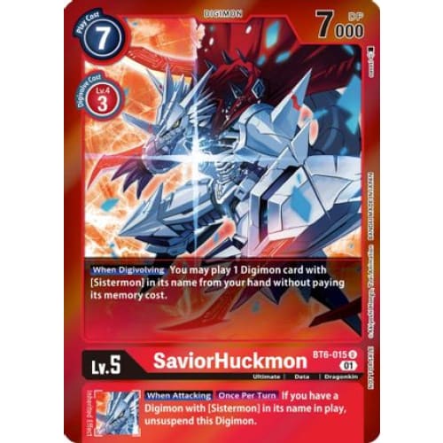 SaviorHuckmon (Event Pack 3) (BT6-015 U) Promo Foil - Single