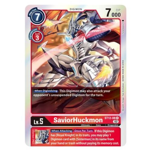 SaviorHuckmon (ST12-08 R) Rare Foil - Single