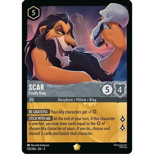 Scar - Finally King (175/204) - Fabled Cold Foil - Single