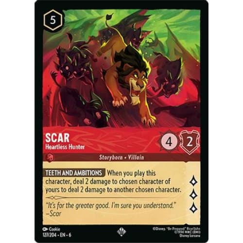 Scar - Heartless Hunter (127/204) - Azurite Sea - Single