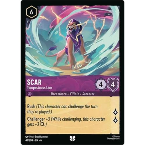 Scar - Tempestuous Lion (47/204) - Azurite Sea - Single