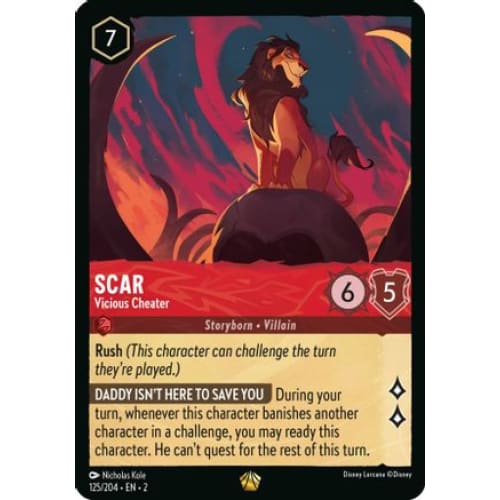 Scar - Vicious Cheater (125/204) - Rise of the Floodborn
