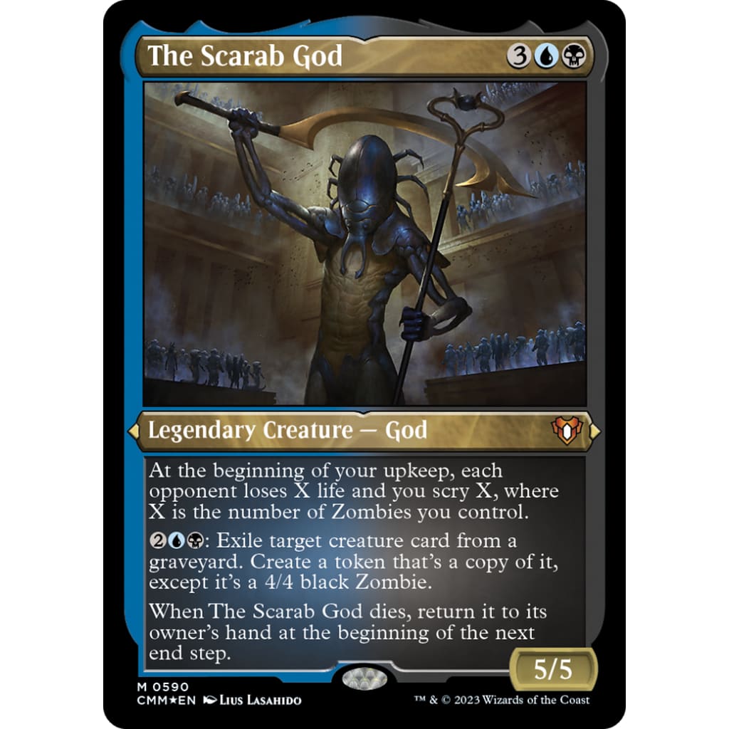 The Scarab God (CMM-590) Etched Foil - Single