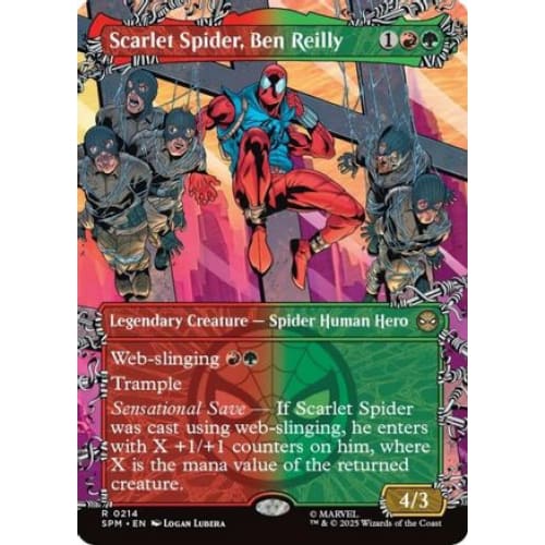 Scarlet Spider Ben Reilly (Borderless) (SPM-214) Foil