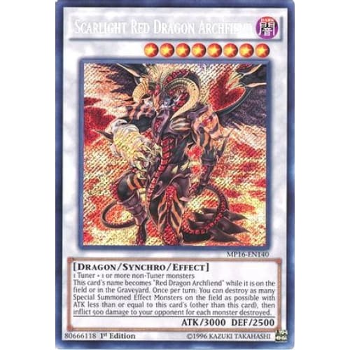 Scarlight Red Dragon Archfiend (MP16-EN140) Secret Rare