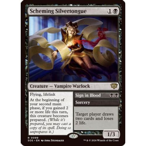 Scheming Silvertongue (SOS-099) Foil - Single