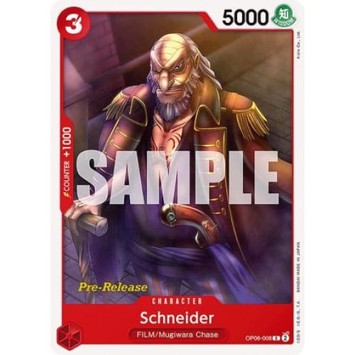 Schneider OP06-008 C Wings of the Captain Pre-Release Cards