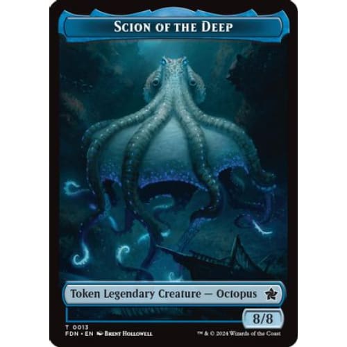 Scion of the Deep // Koma’s Coil Doubled-Sided Token (-13