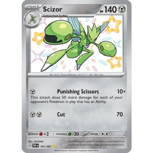 Scizor (191) Shiny Rare Holofoil - Single