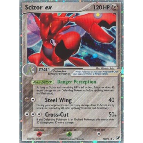 Scizor ex (108/115) Holo Rare Holofoil - Single