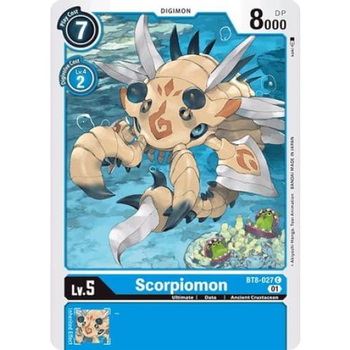 Scorpiomon - BT8-027 - Common - Single