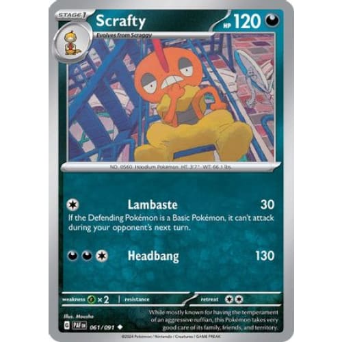 Scrafty (61) Uncommon Reverse Holofoil - Single