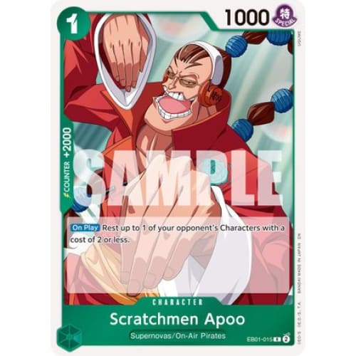 Scratchmen Apoo - EB01-015 (Reprint) R Premium Booster -The