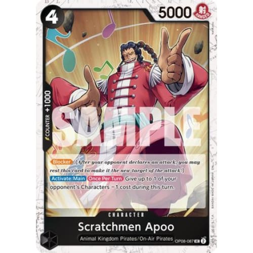 Scratchmen Apoo - OP08-087 (Pirate Foil) UC Premium Booster