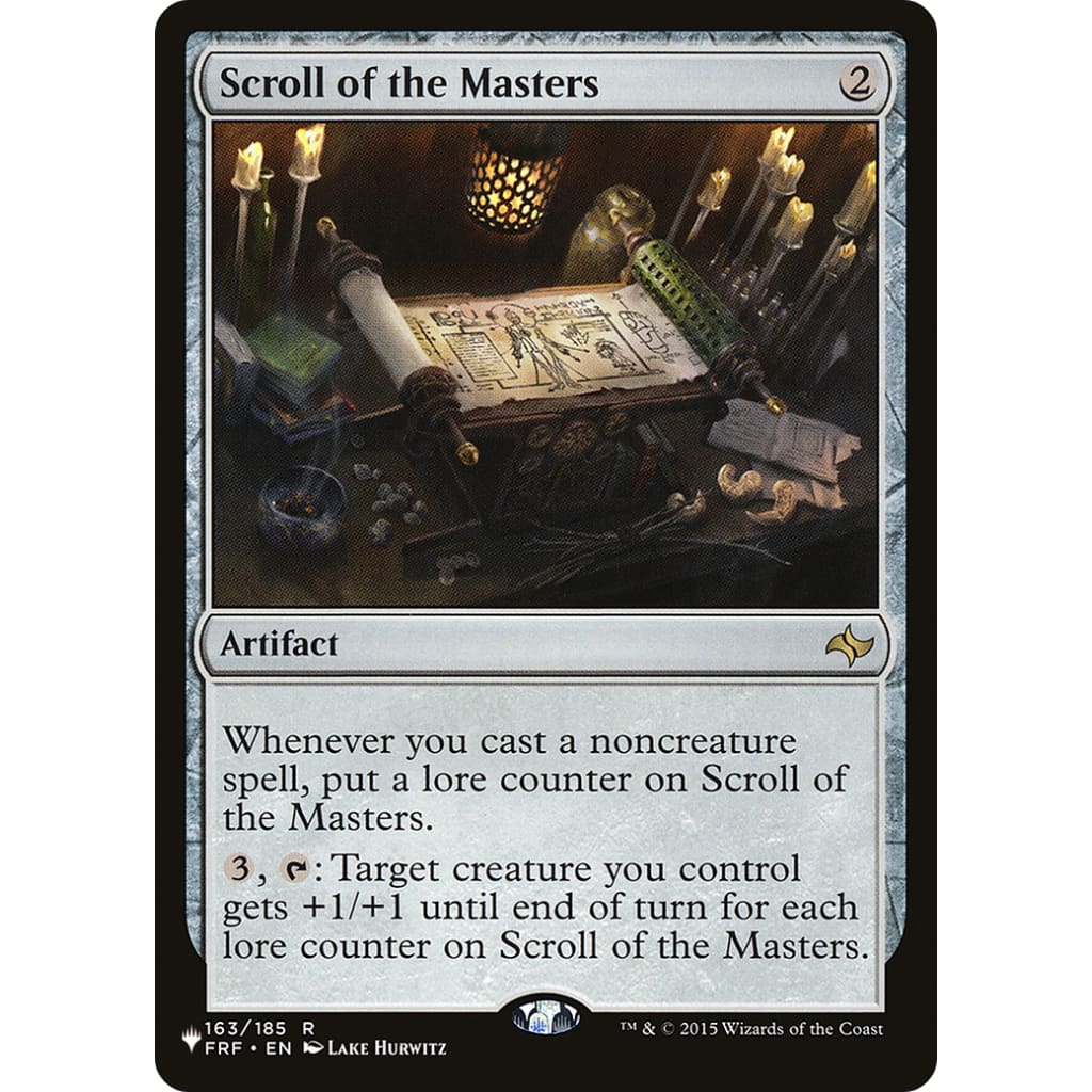 Scroll of the Masters (PLST-FRF-163) - Single