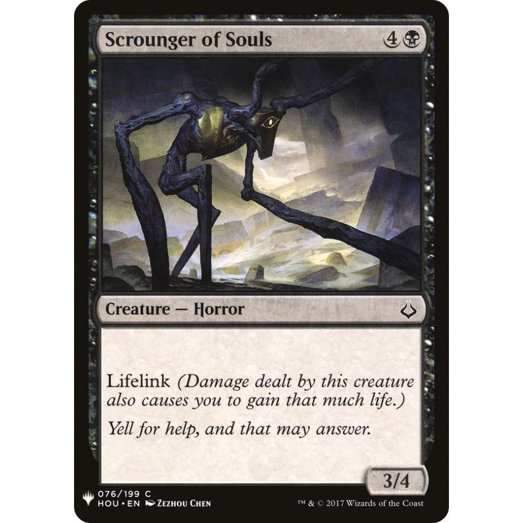 Scrounger of Souls (PLST-HOU-76) - Single