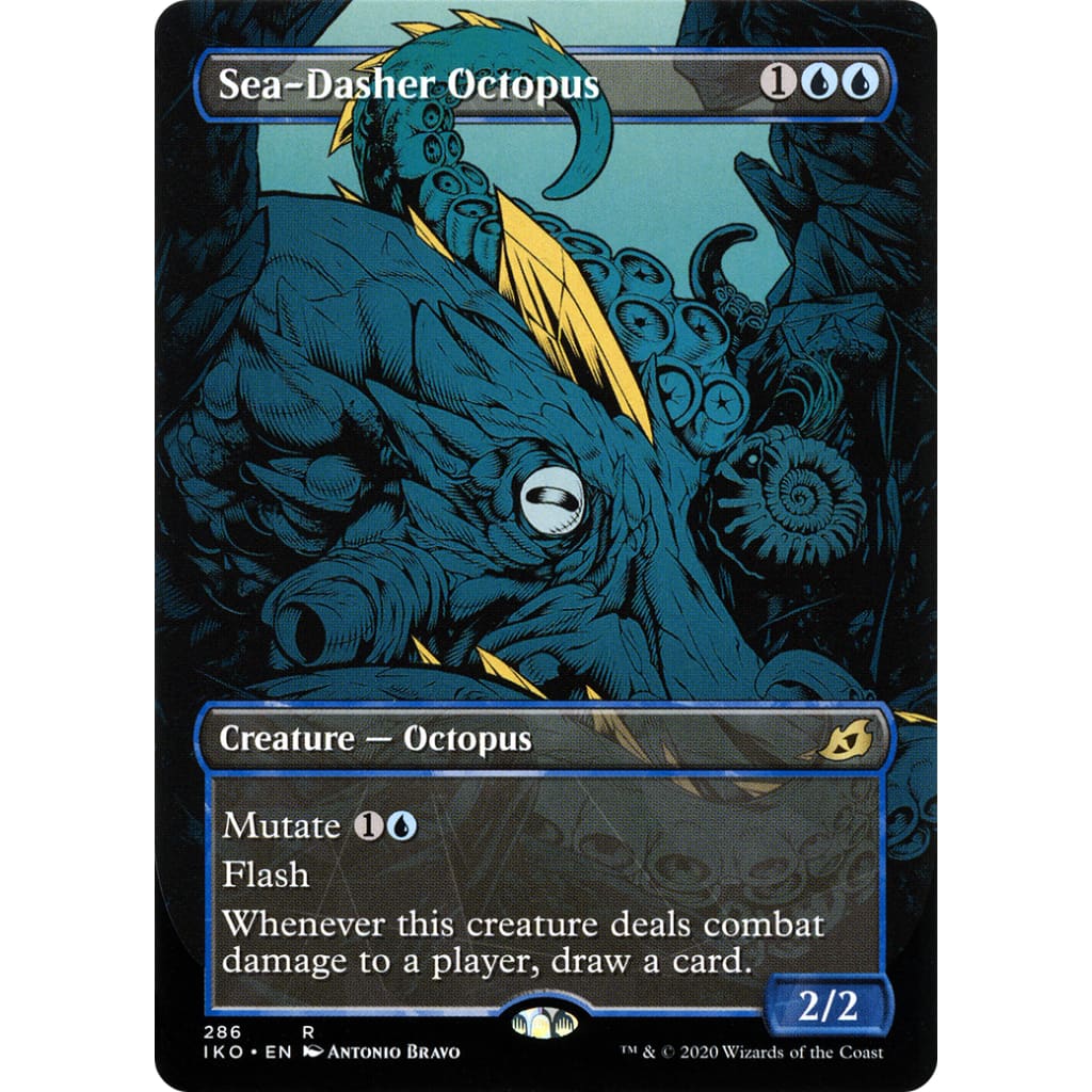 Sea-Dasher Octopus (IKO-286): (Showcase) (Borderless)