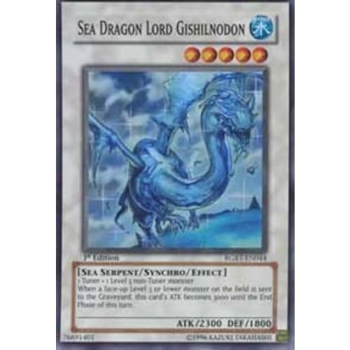 Sea Dragon Lord Gishilnodon (RGBT-EN044) Super Rare
