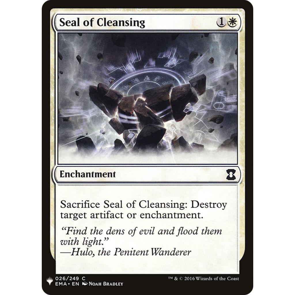 Seal of Cleansing (PLST-EMA-26) - Single