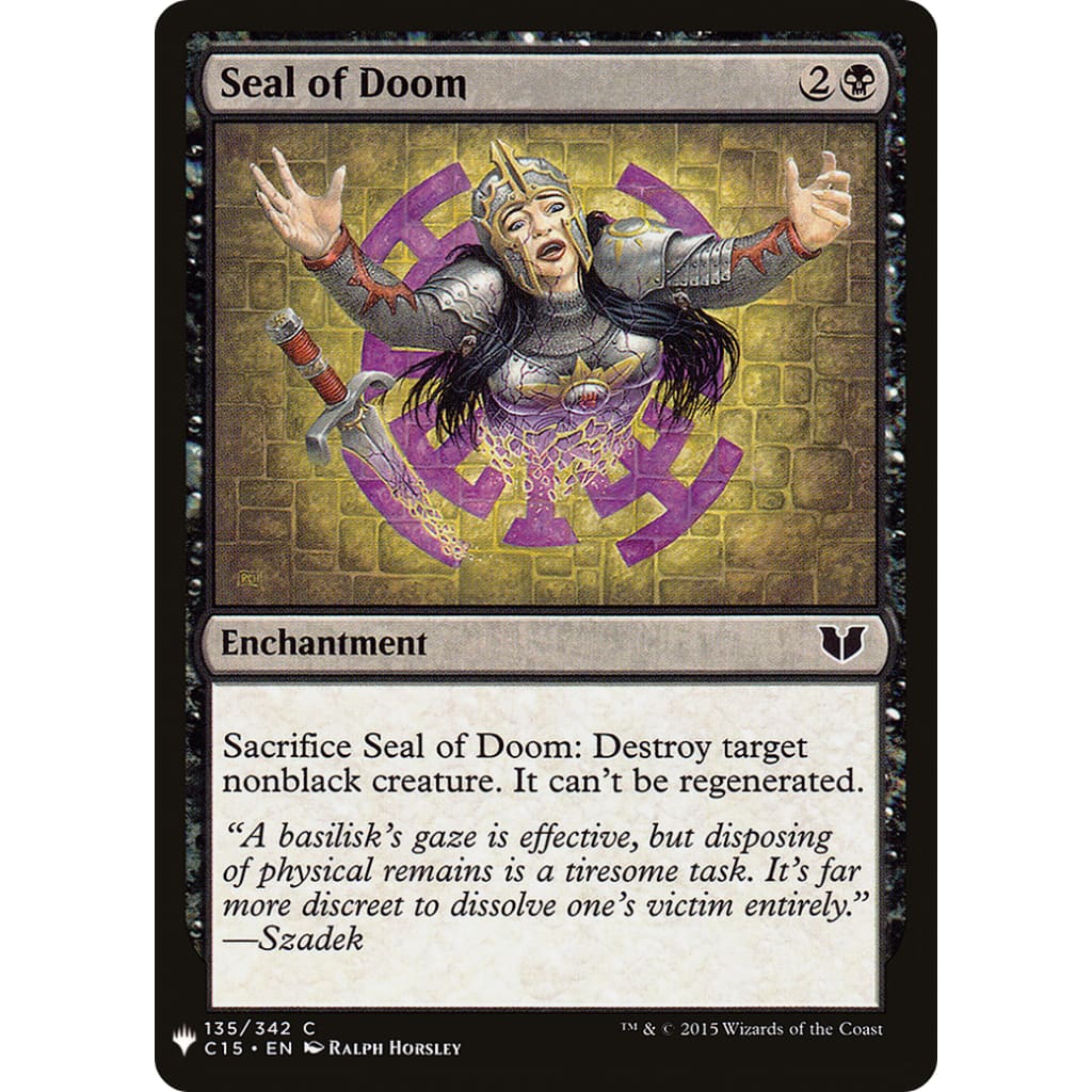Seal of Doom (PLST-C15-135) - Single