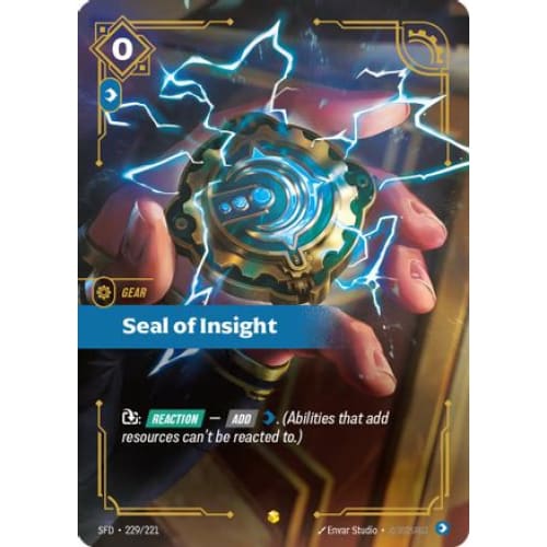 Seal of Insight (Overnumbered) (229/221) - Spiritforged