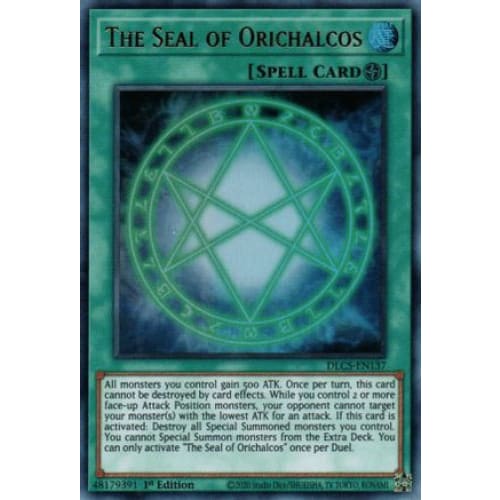 The Seal of Orichalcos (DLCS-EN137) Ultra Rare 1st Edition
