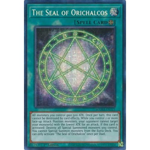 The Seal of Orichalcos (Ultra Pharaoh’s Rare) - MAMA-EN111