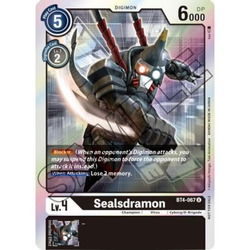 Sealsdramon - BT4-067 (Event Pack 1) (BT4-067 U) Promo Foil