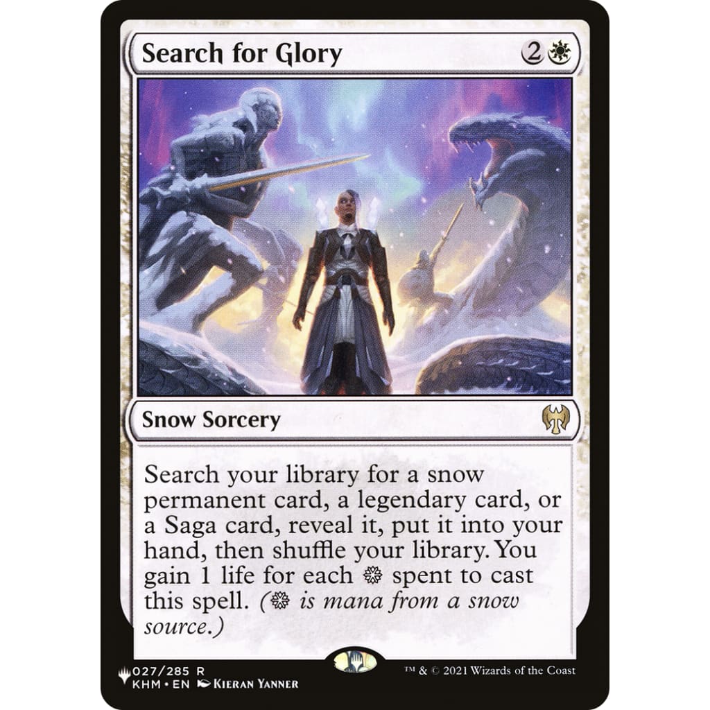 Search for Glory (PLST-KHM-27): (snow) - Single
