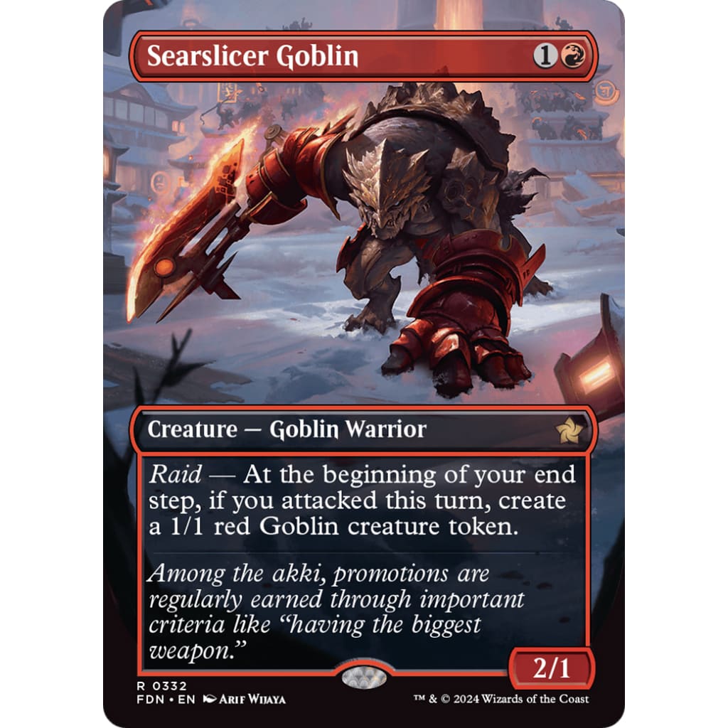 Searslicer Goblin (FDN-332) (Borderless) Foil - Single