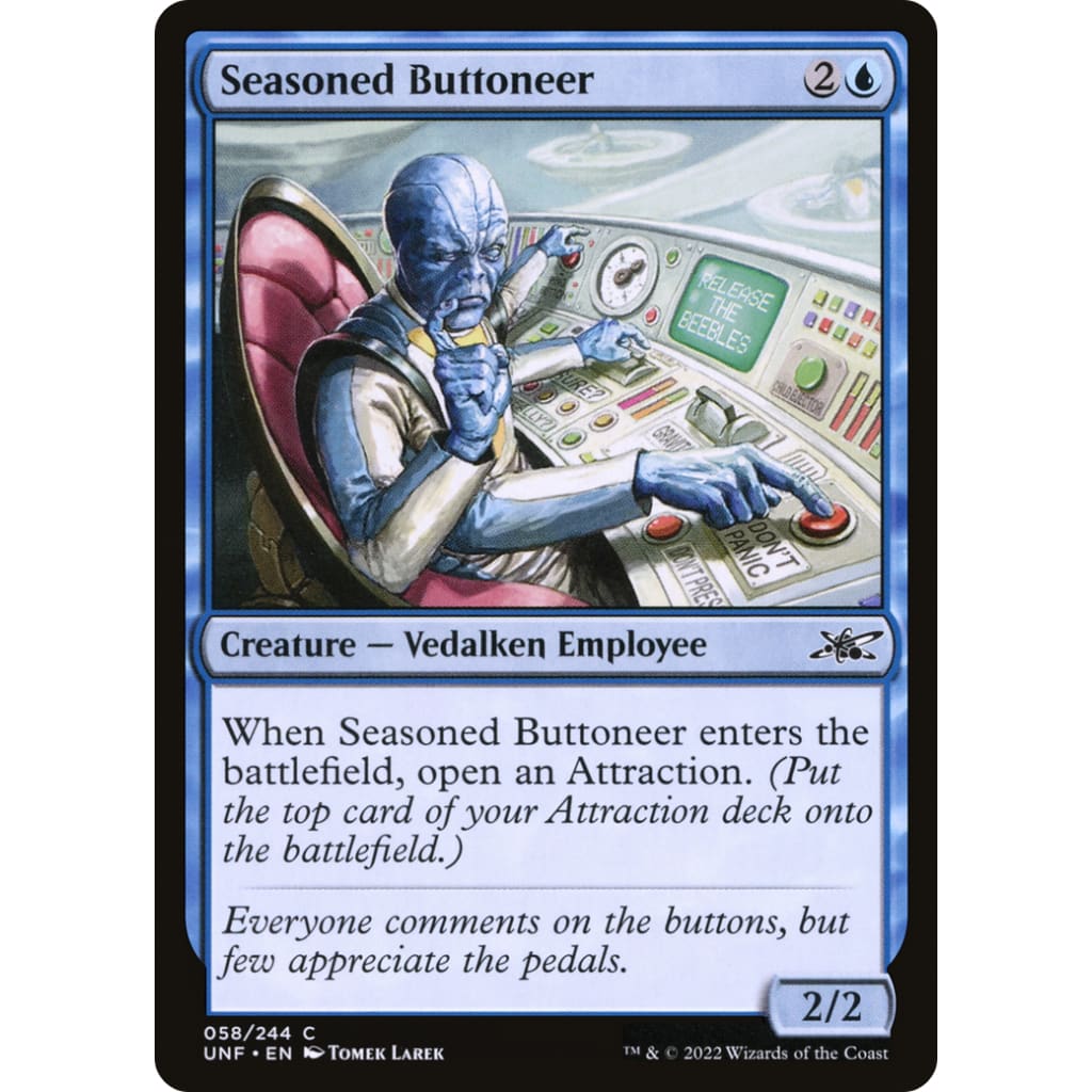 Seasoned Buttoneer (UNF-058) Foil - Single